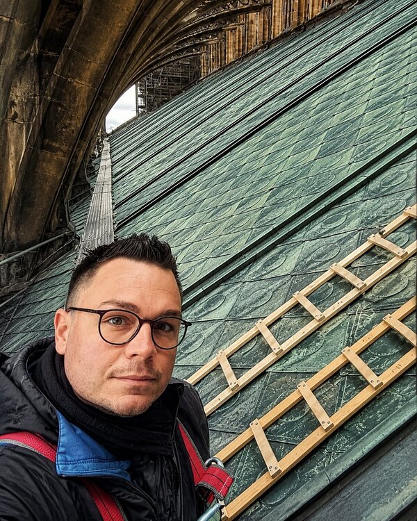 Spenglerarbeit – Detailansicht vom Dach